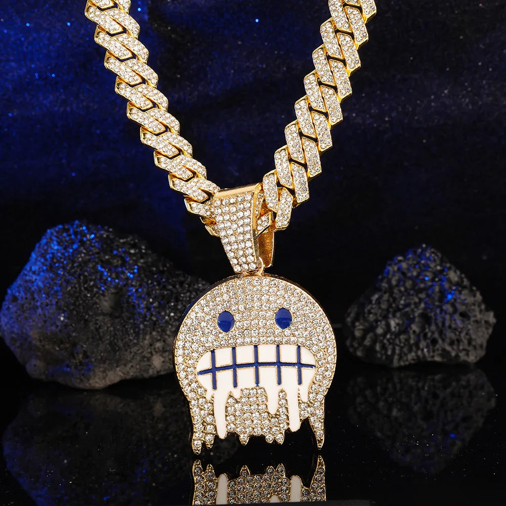 Collier “🥶 Iced Drip Smiley”