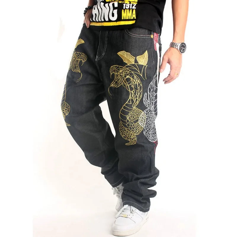 Baggy Denim Brodé #1
