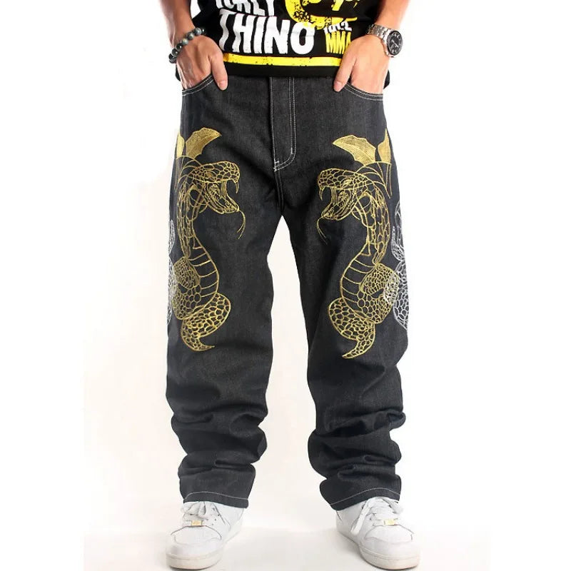 Baggy Denim Brodé #1