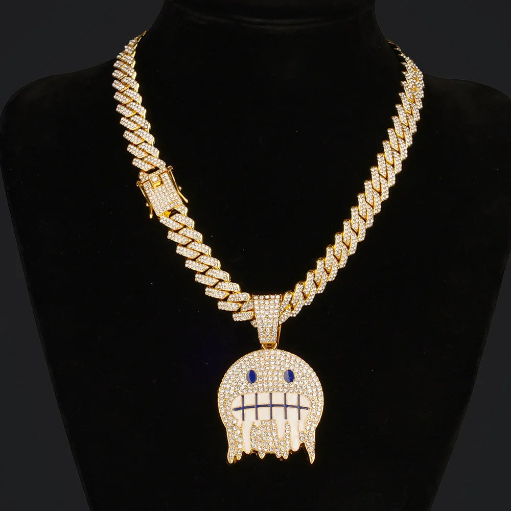 Collier “🥶 Iced Drip Smiley”