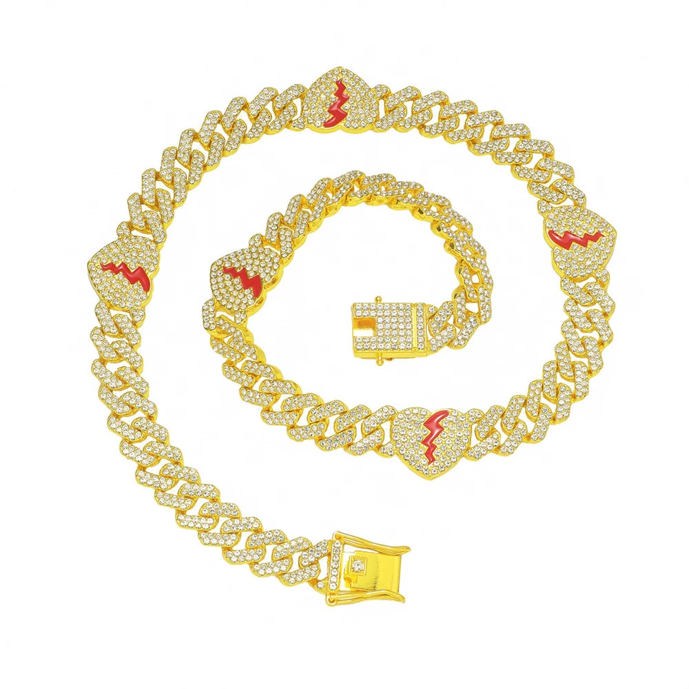 Chaîne & Bracelet Cubain« HeartBreaker »