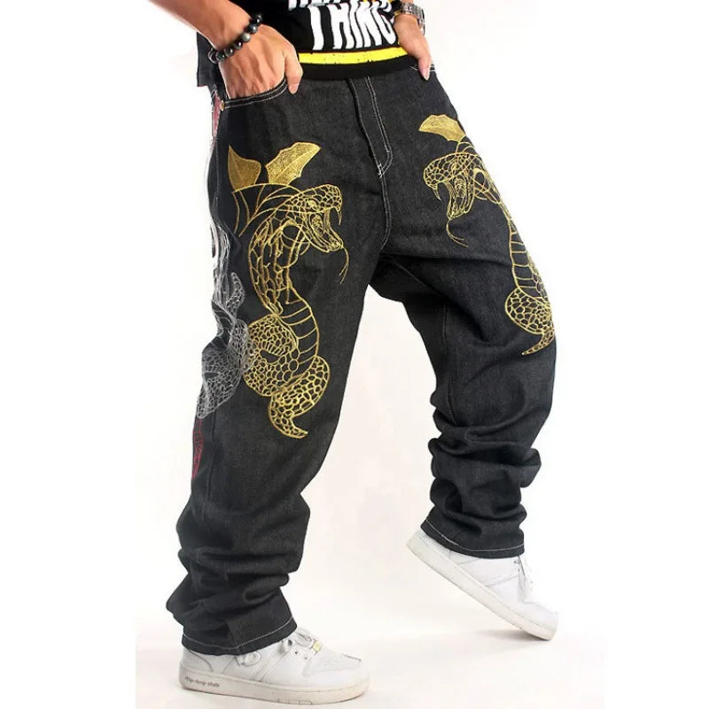 Baggy Denim Brodé #1