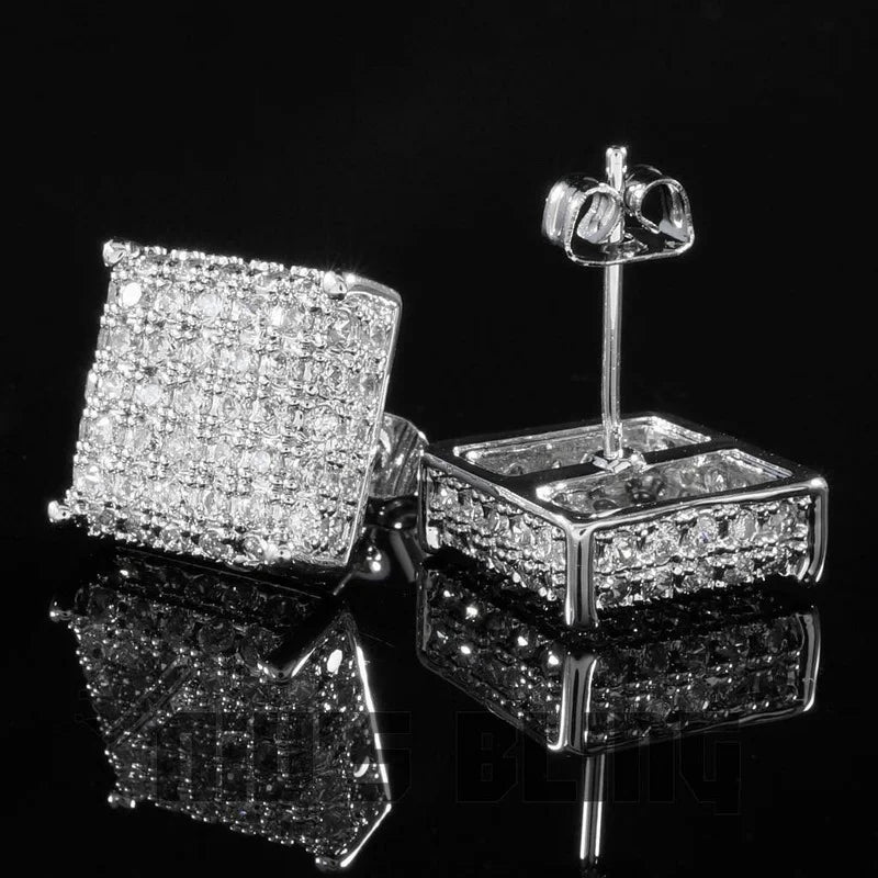 Boucles d’oreilles « Ice Square »